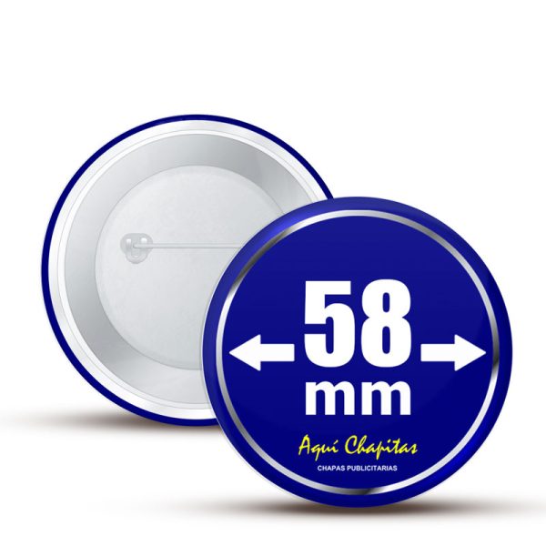 CHAPITA ALFILER 58 MM