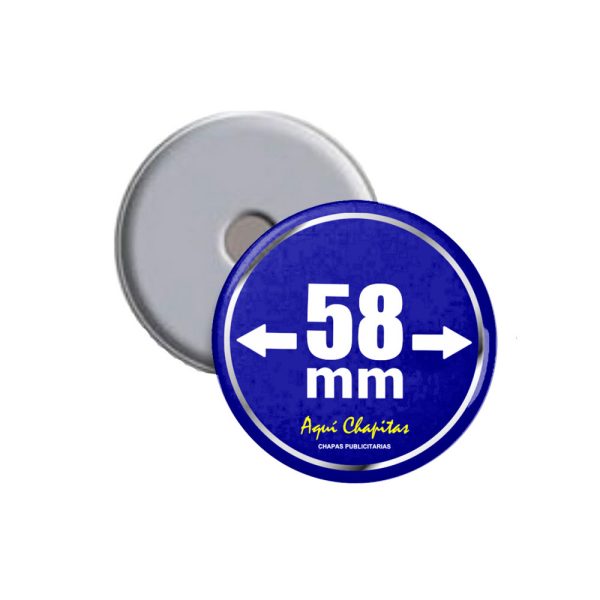 CHAPITA IMÁN 58 MM
