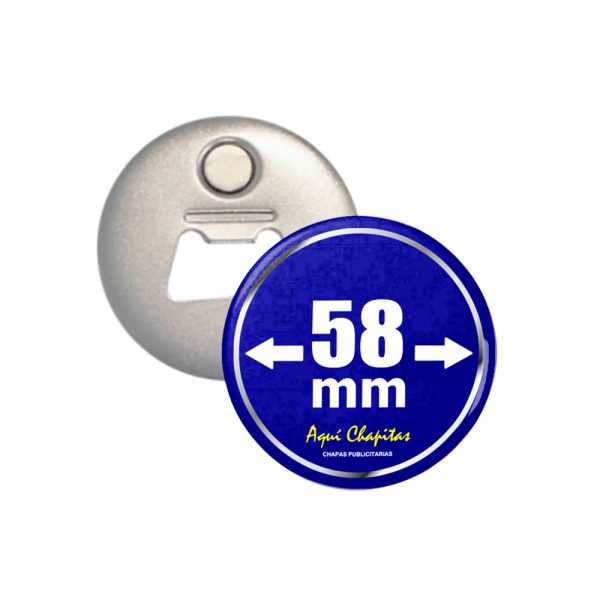 CHAPITA IMÁN DESTAPADOR 58 MM