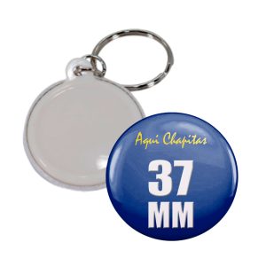 CHAPITA LLAVERO PLASTICO 37 MM