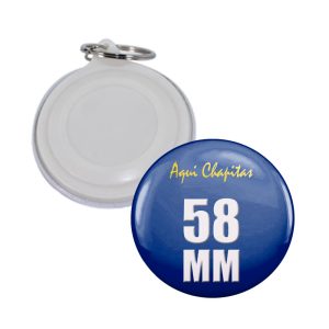 CHAPITA LLAVERO PLASTICO 58 MM