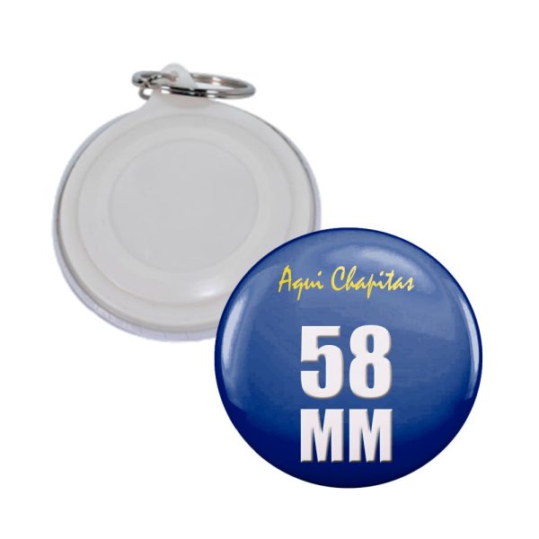 CHAPITA LLAVERO PLASTICO 58 MM