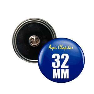 CHAPITA PIN MARIPOSA 32 MM